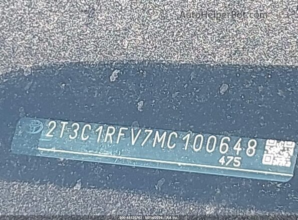 2T3C1RFV7MC100648 2021 TOYOTA RAV4 Black 