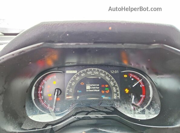 2T3D1RFV7LC106324 2020 TOYOTA LIMITED White Вид щитка приладів