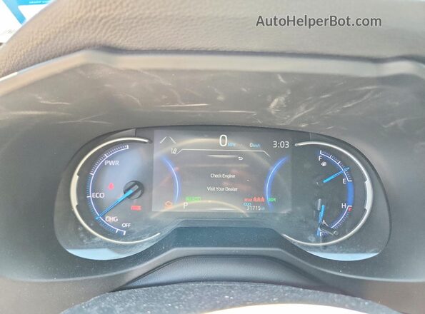 2T3D6RFV8MW025883 2021 TOYOTA RAV4 Белый Вид щитка приборов
