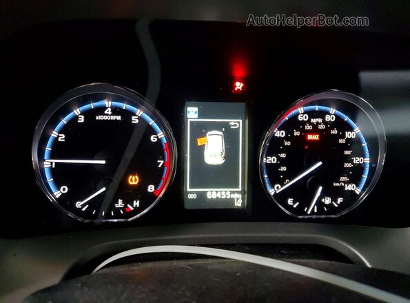 2T3DFREV0HW652875 2017 TOYOTA LIMITED Угольный Вид щитка приборов