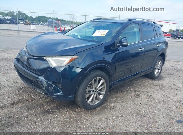 2T3DFREV4HW694031 2017 TOYOTA RAV4 Dark Blue Առջևի ձախ երեք քառորդ տեսարան