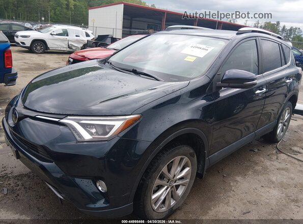 2T3DFREV4JW757375 2018 TOYOTA LIMITED Dark Blue Առջևի ձախ երեք քառորդ տեսարան