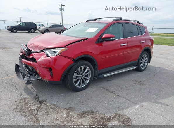 2T3DFREV7HW635622 2017 TOYOTA RAV4 Red Առջևի ձախ երեք քառորդ տեսարան