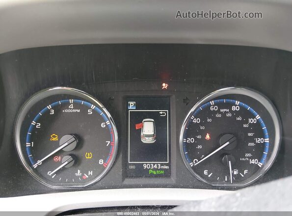 2T3DFREV9GW453015 2016 TOYOTA LIMITED White უკანა სავარძლების ხედი