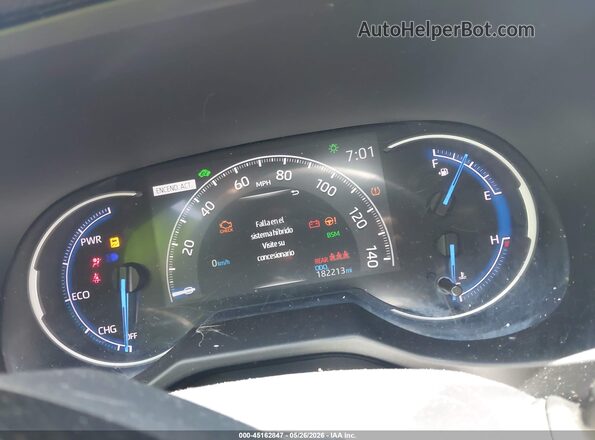 2T3DWRFV3LW052195 2020 TOYOTA RAV4 HYBRID Черный Вид задних сидений