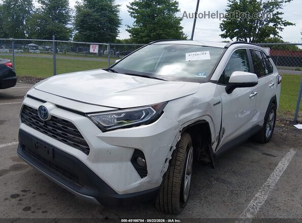 2T3DWRFV7LW080713 2020 TOYOTA RAV4 HYBRID White Vista tres cuartos delantera izquierda