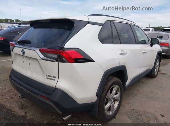 2T3DWRFV7LW080713 2020 TOYOTA RAV4 HYBRID White Trasero derecho