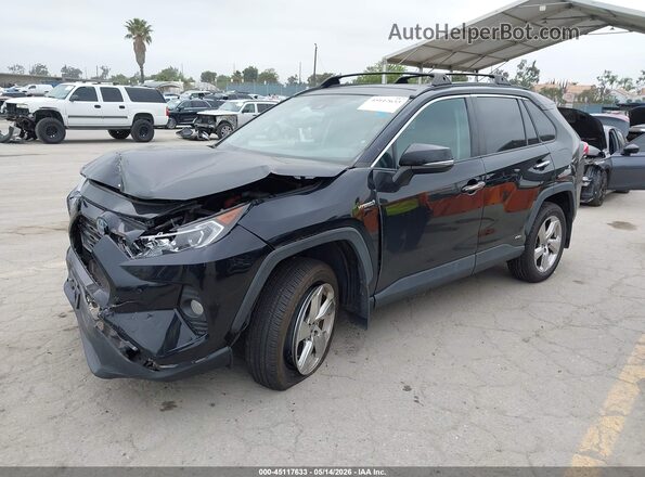 2T3DWRFV9KW023802 2019 TOYOTA RAV4 HYBRID Black Առջևի ձախ երեք քառորդ տեսարան