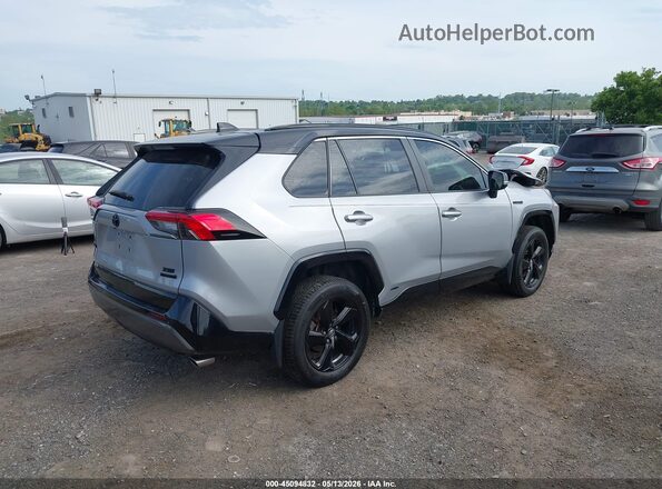 2T3E6RFV3MW010261 2021 TOYOTA RAV4 HYBRID Серебряный Задняя правая четверть