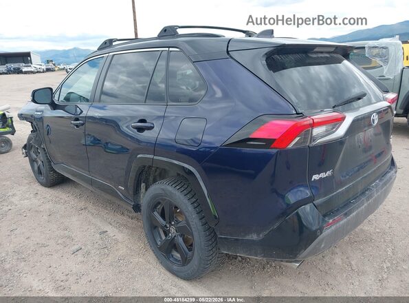2T3E6RFV3MW010812 2021 TOYOTA RAV4 HYBRID Blue Rear left