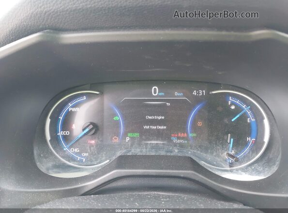 2T3E6RFV3MW010812 2021 TOYOTA RAV4 HYBRID Blue Rear seats view