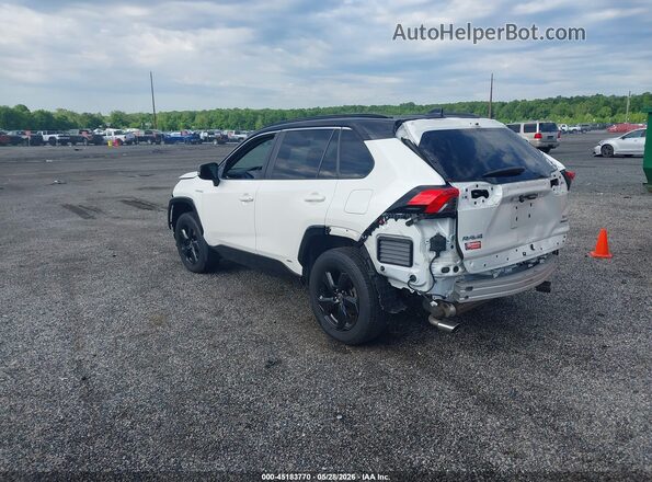 2T3E6RFV4MW015890 2021 TOYOTA RAV4 HYBRID White Rear left