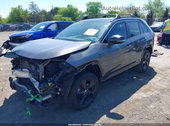 2T3E6RFV4MW017865 2021 TOYOTA RAV4 HYBRID Gray Передня ліва чверть
