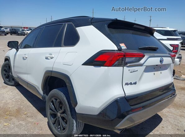 2T3E6RFV6PW038429 2023 TOYOTA RAV4 HYBRID White უკანა მარცხენა