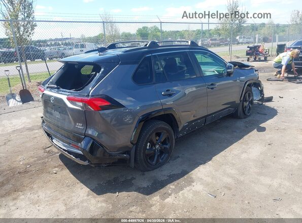 2T3E6RFV7MW006410 2021 TOYOTA RAV4 HYBRID Gray Задня права чверть
