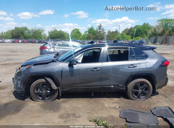 2T3E6RFV7MW006410 2021 TOYOTA RAV4 HYBRID Gray Вид задньої частини салону