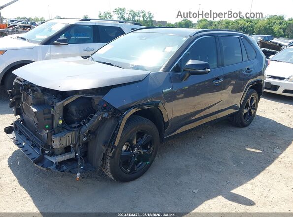 2T3EWRFV3LW084648 2020 TOYOTA RAV4 HYBRID Gray Vista tres cuartos delantera izquierda