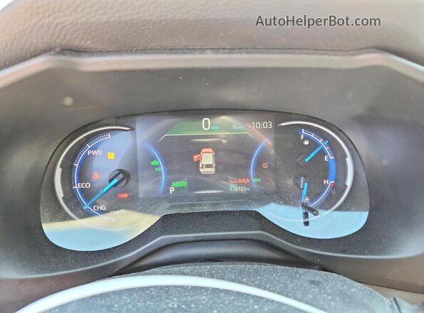 2T3EWRFV4KW005566 2019 TOYOTA RAV4 White ხელსაწყოთა პანელის ხედი