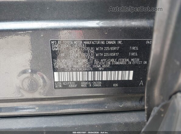 2T3F1RFV3RC444076 2024 TOYOTA LE Gray 