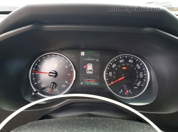 2T3F1RFV4KW050428 2019 TOYOTA RAV4 Silver Instrument cluster view