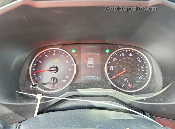 2T3F1RFV7LC105845 2020 TOYOTA LE Red Սարքավորումների վահանակի տեսք