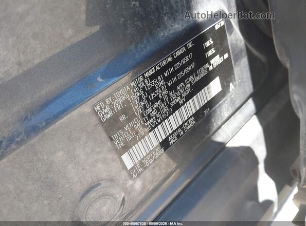 2T3F1RFV7LW115273 2020 TOYOTA LE Black Widok komory silnika