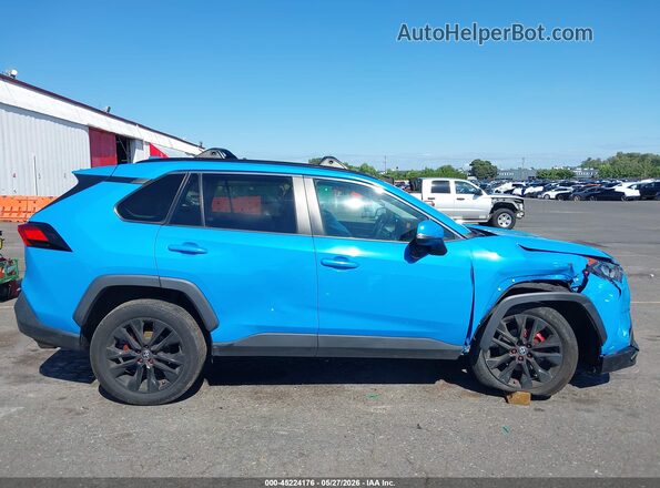 2T3G1RFV3LW121799 2020 TOYOTA RAV4 Blue Rear interior view