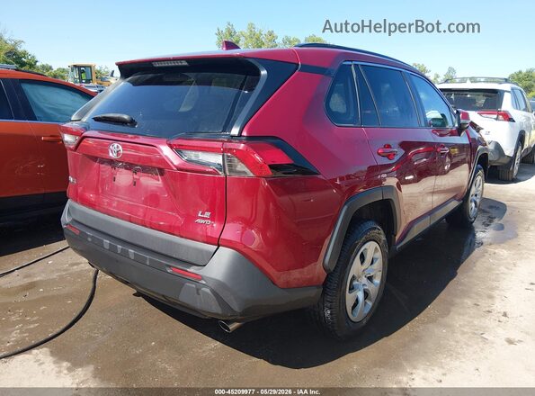 2T3G1RFV7KC006736 2019 TOYOTA RAV4 Красный Задняя правая четверть