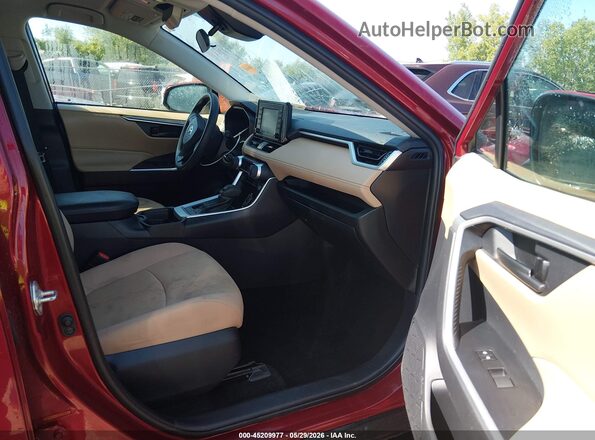 2T3G1RFV7KC006736 2019 TOYOTA RAV4 Красный Вид салона спереди
