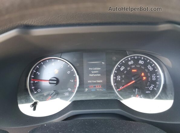 2T3H1RFV1MW165337 2021 TOYOTA RAV4 Burgundy Vista del cuadro de instrumentos