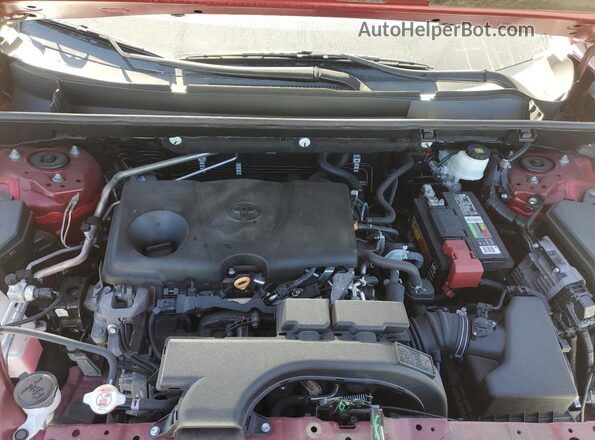 2T3H1RFV1MW165337 2021 TOYOTA RAV4 Burgundy Vista del compartimento del motor
