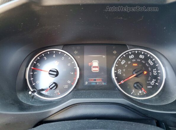 2T3H1RFV6LC075780 2020 TOYOTA RAV4 Blue Widok zestawu wskaźników