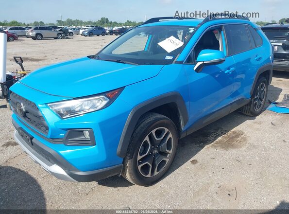 2T3J1RFV2MW164618 2021 TOYOTA RAV4 Blue Vista tres cuartos delantera izquierda