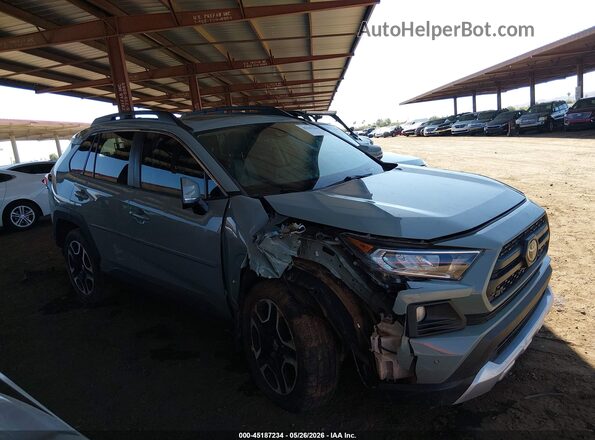 2T3J1RFV8KW034100 2019 TOYOTA RAV4 Gray Widok wnętrza z tyłu