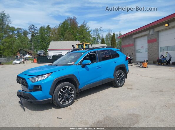 2T3J1RFV9KW016205 2019 TOYOTA RAV4 Blue Передня ліва чверть