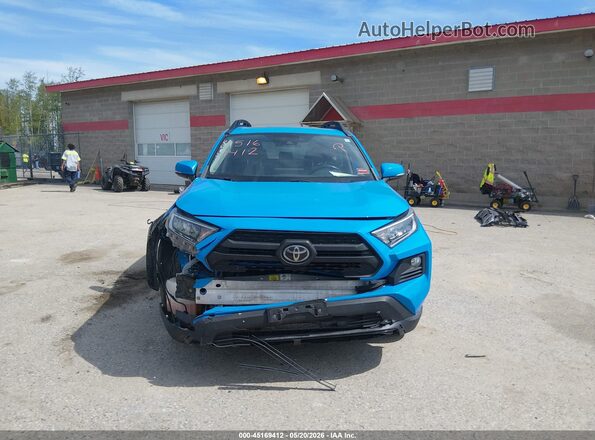 2T3J1RFV9KW016205 2019 TOYOTA RAV4 Blue Вид спереду