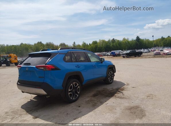 2T3J1RFV9KW016205 2019 TOYOTA RAV4 Blue Задня права чверть