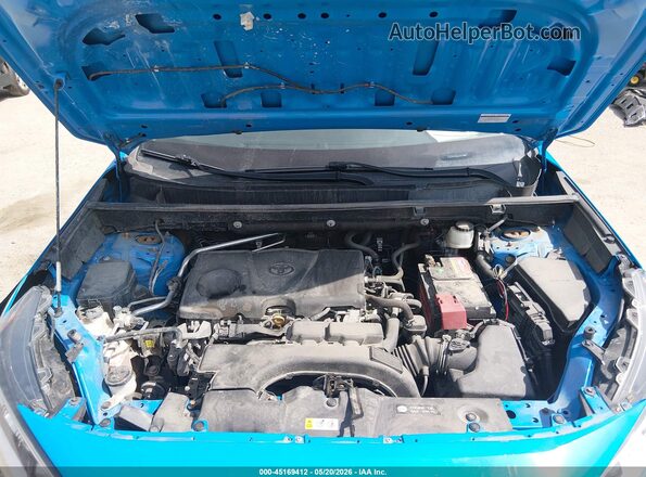 2T3J1RFV9KW016205 2019 TOYOTA RAV4 Blue Вид ззаду