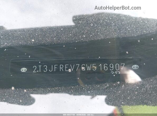 2T3JFREV7GW516907 2016 TOYOTA RAV4 Black 