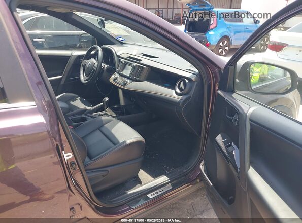 2T3JFREV7GW517149 2016 TOYOTA RAV4 Maroon Vista interior delantera
