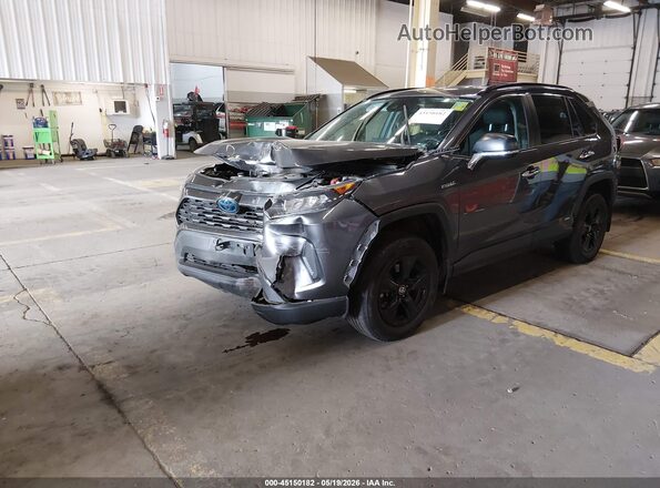 2T3L6RFV3MW017377 2021 TOYOTA RAV4 HYBRID Серый Передняя левая четверть