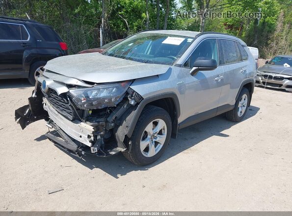 2T3LWRFV0LW057771 2020 TOYOTA RAV4 HYBRID Silver Vista tres cuartos delantera izquierda