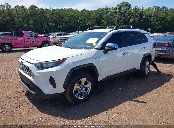 2T3LWRFV8LW079999 2020 TOYOTA RAV4 HYBRID White Vista tres cuartos delantera izquierda
