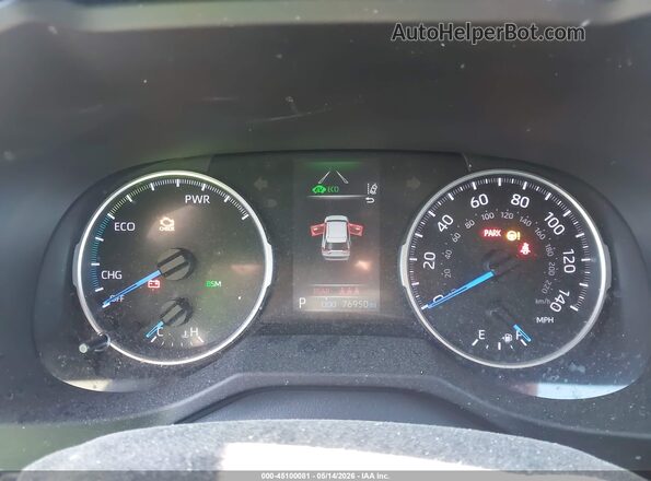 2T3MWRFV6KW014264 2019 TOYOTA RAV4 HYBRID Black Widok tylnych siedzeń