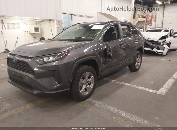 2T3MWRFV8NW131252 2022 TOYOTA RAV4 HYBRID Gray წინა მარცხენა ხედი სამი მეოთხედიდან