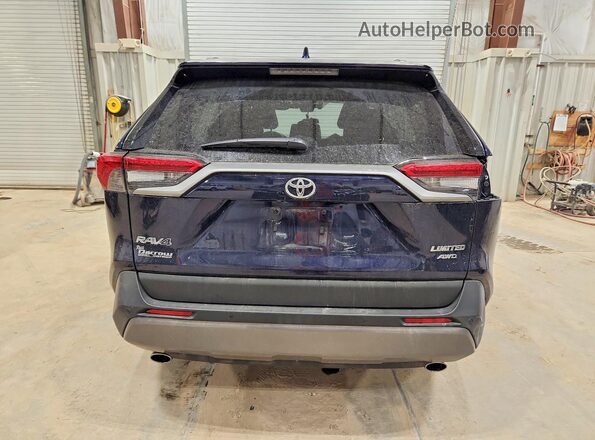 2T3N1RFV0KW077119 2019 TOYOTA RAV4 Синий Вид сзади