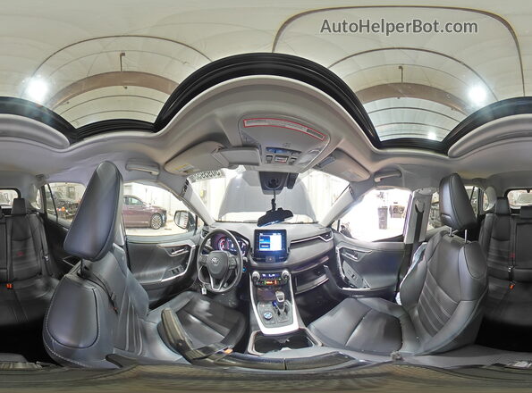 2T3N1RFV0KW077119 2019 TOYOTA RAV4 Синий Панорамный вид салона 360°