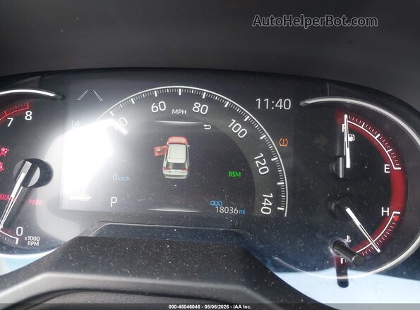 2T3P1RFV1RC475525 2024 TOYOTA LE Gray Հետևի նստատեղերի տեսք