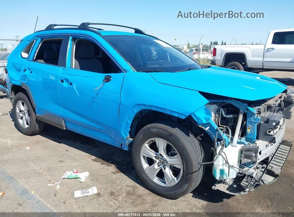 2T3P1RFV2KW001538 2019 TOYOTA RAV4 Blue Widok z przodu