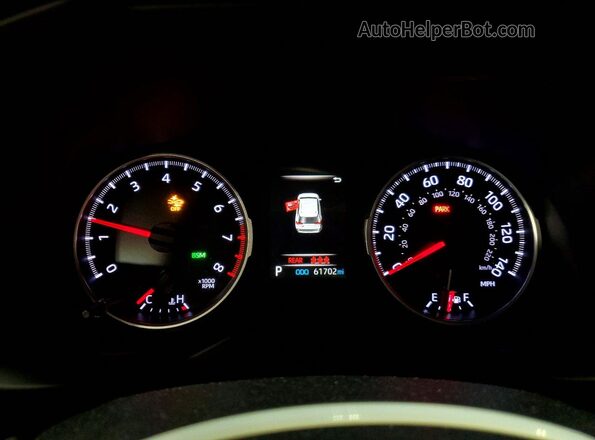 2T3P1RFV5KC028864 2019 TOYOTA LE Black Вид щитка приладів